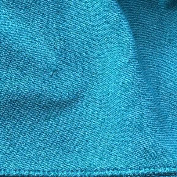 Athleta Ponte Celebration Green Knee Length Travel Dress Pockets Size S zippers - Picture 12 of 12